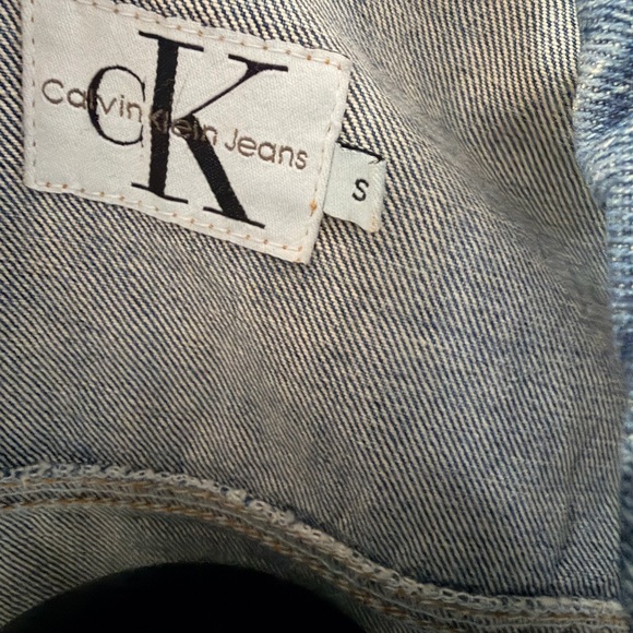 Calvin Klein 90s Blue Denim Vest size S - Picture 5 of 5